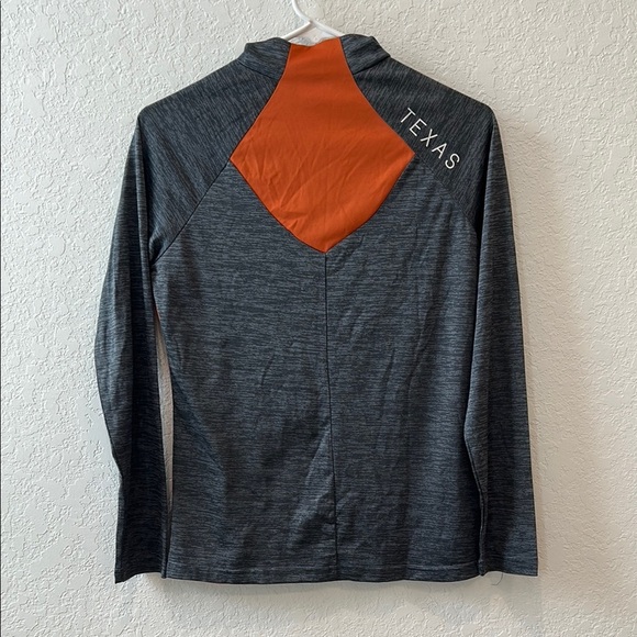 Texas Longhorns Gray and Orange Quarter-Zip Athletic Jacket - Picture 4 of 9
